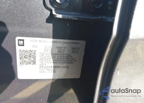 2019 Chevrolet Impala Lt from USA, damaged, VIN 2G11Z5S39K9115003